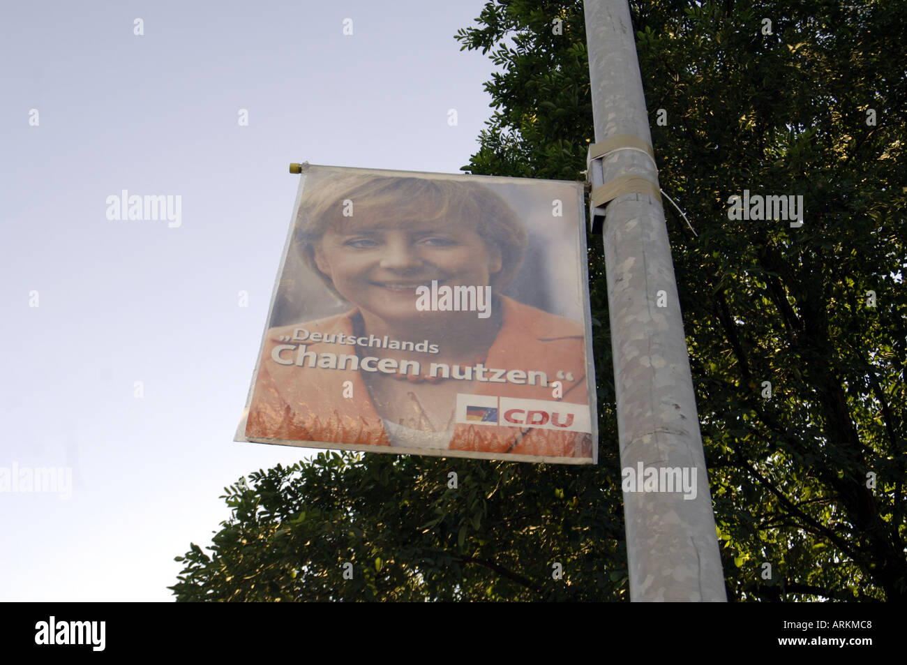 affiche de Merkel Banque D'Images