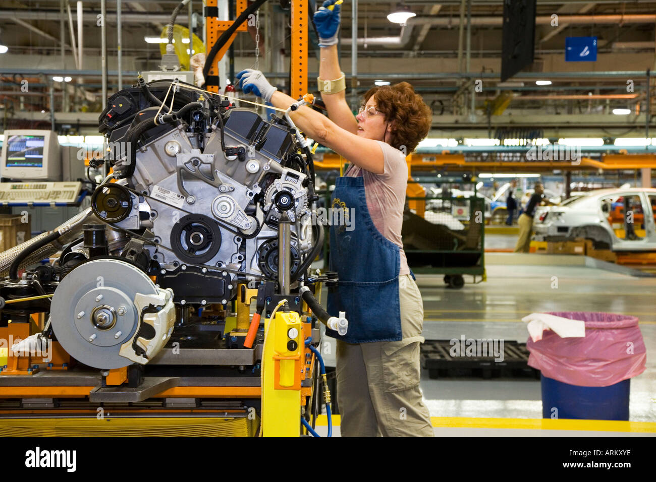 L'usine d'assemblage de Sterling Heights Chrysler Banque D'Images