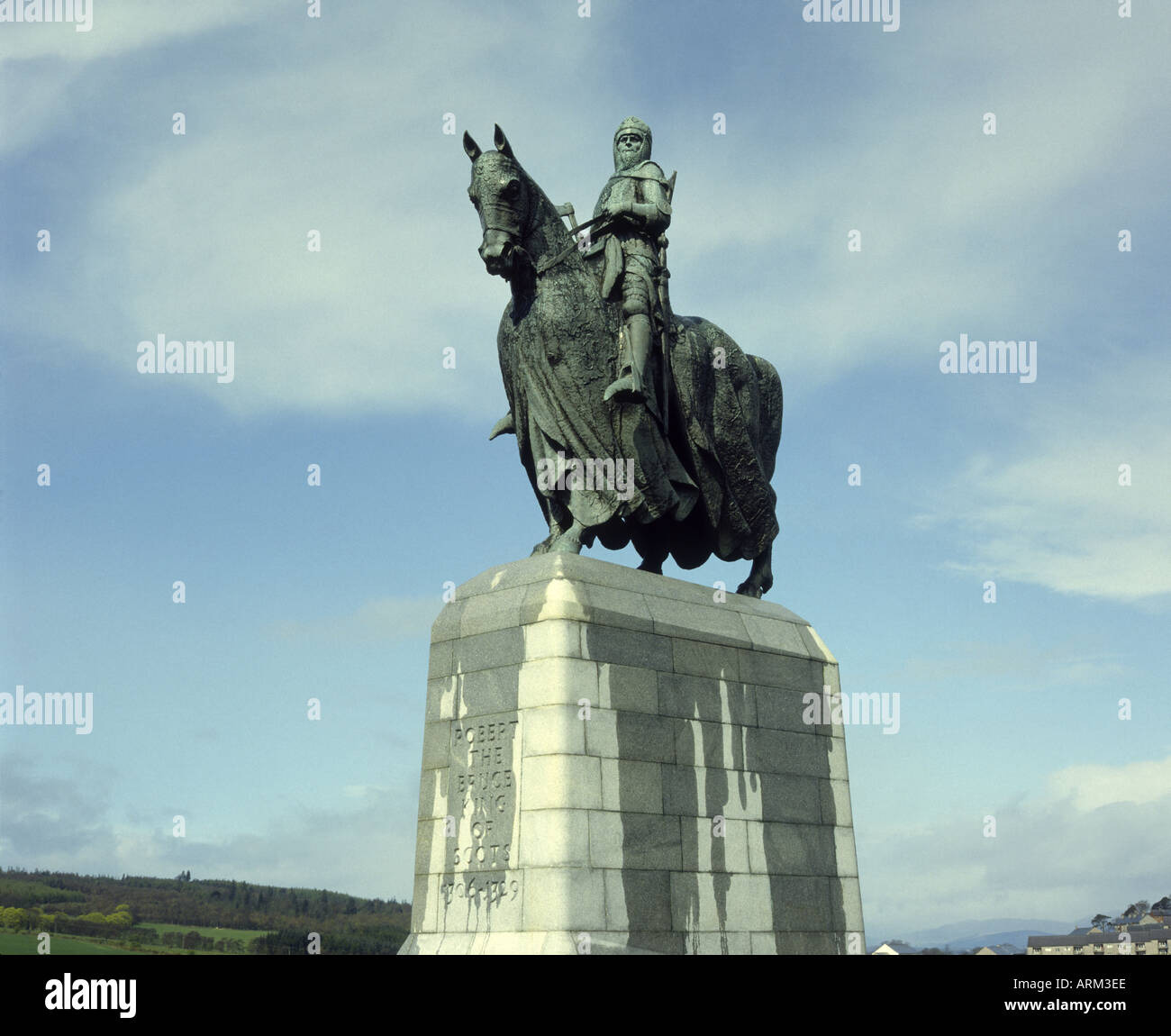 Statue de Robert Bruce Banque D'Images