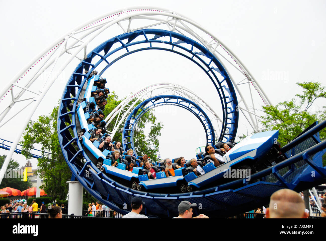 Cedar Point Amusement Park à Sandusky Ohio OH Banque D'Images