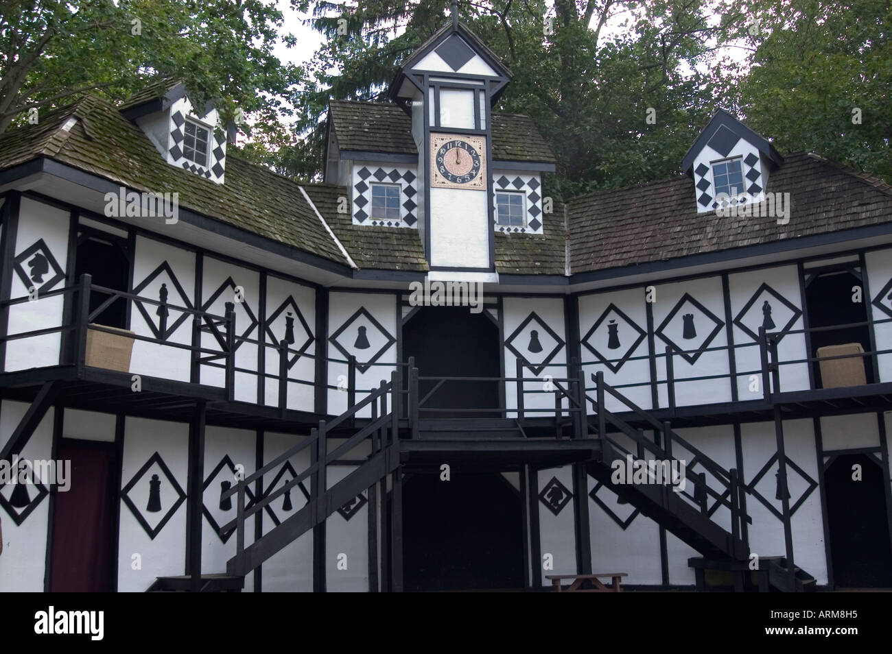 Décor de Moyen-Âge, Renaissance de cour juste,USA, Amérique du Nord, New York Banque D'Images