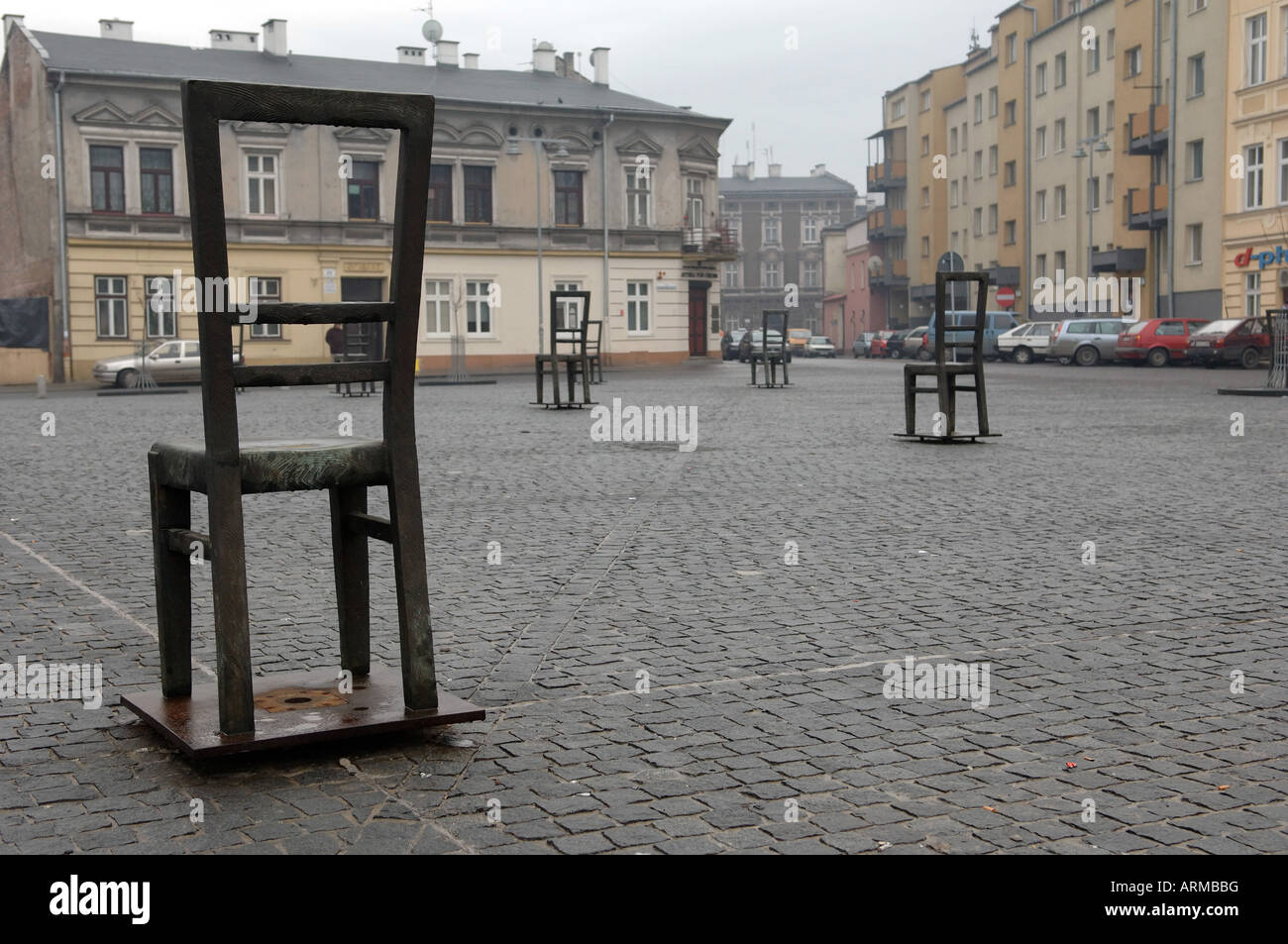 Bohaterow Getta et pharmacie de l'aigle ( Zgody précédemment square ) Banque D'Images