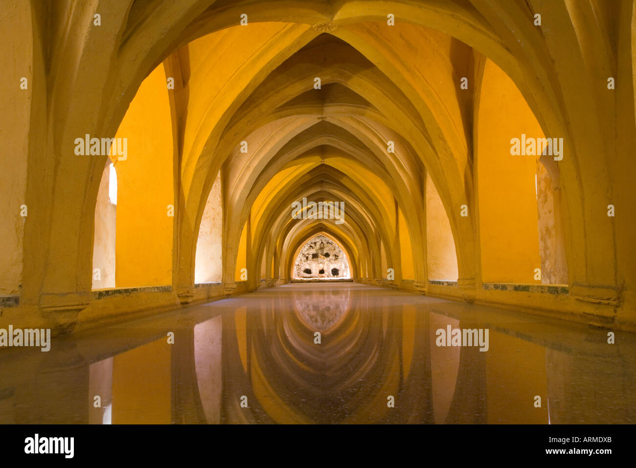 Alcazar de Séville Espagne-eau à Alcazar Banque D'Images