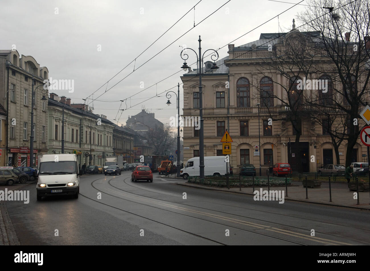Position de la porte principale zone Podgorze ghetto de Cracovie Pologne Banque D'Images