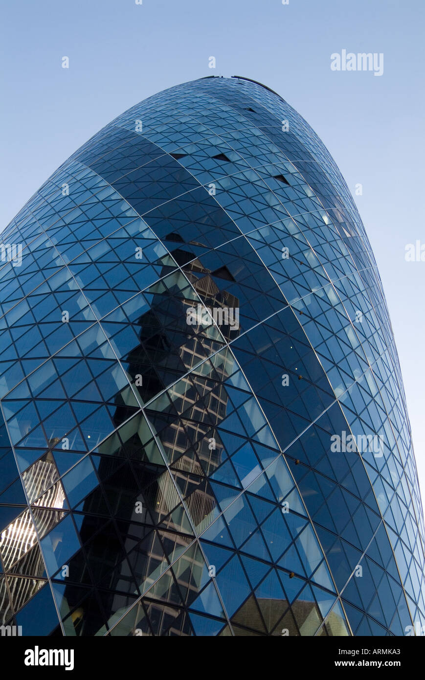 Le Gherkin Building dans la ville Banque D'Images