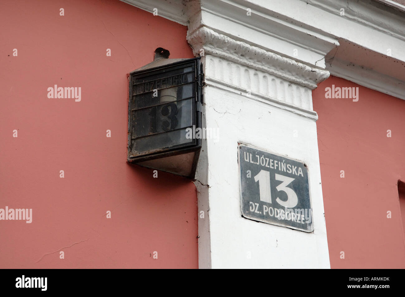 Zone Podgorze Krakow Pologne Banque D'Images