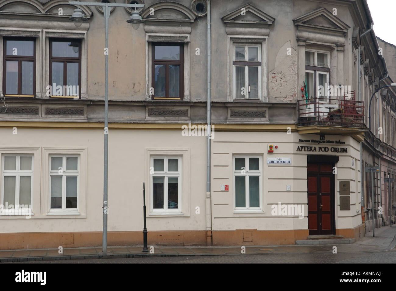 Bohaterow Getta Eagle - Pharmacie - zone Podgorze Krakow Pologne Banque D'Images