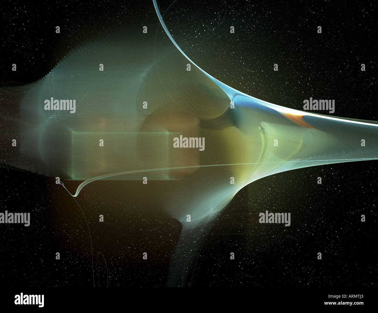 Quitter le wormhole Banque D'Images