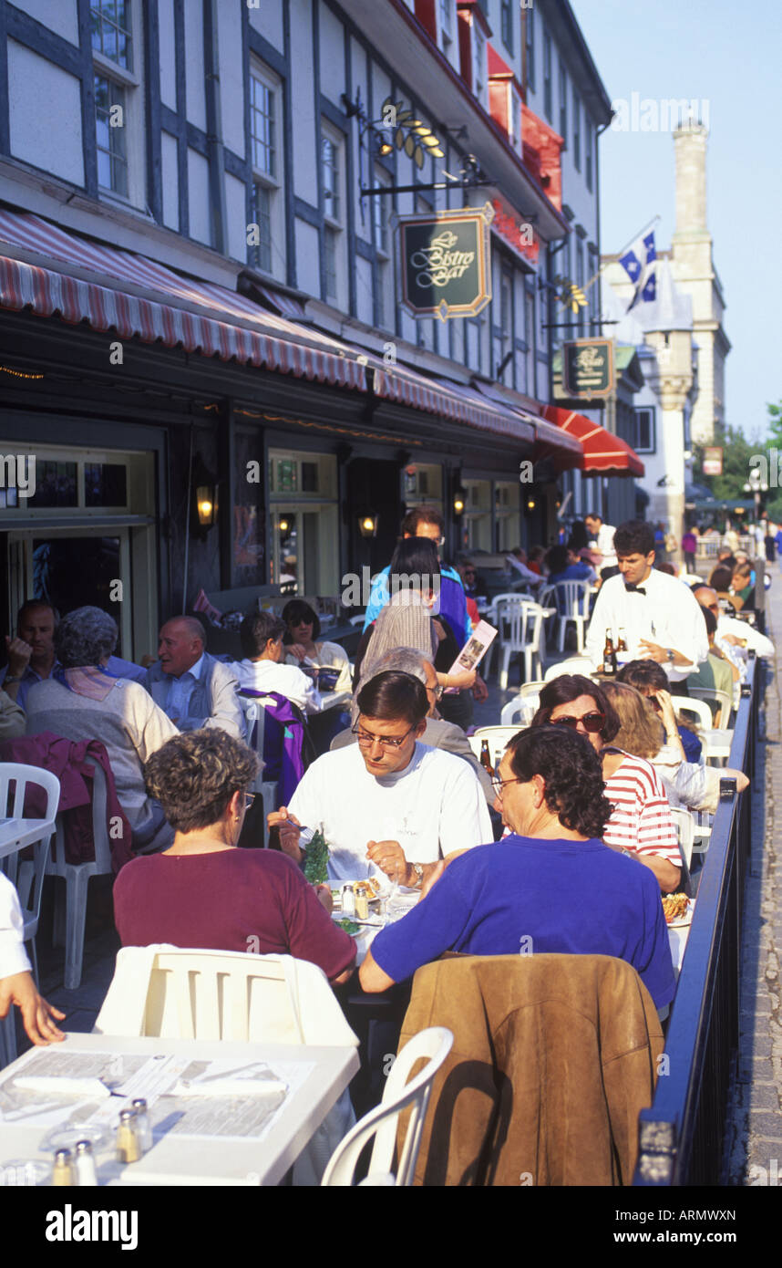 Partie supérieure de la vieille ville, la ville de Québec, Québec, Canada. Banque D'Images