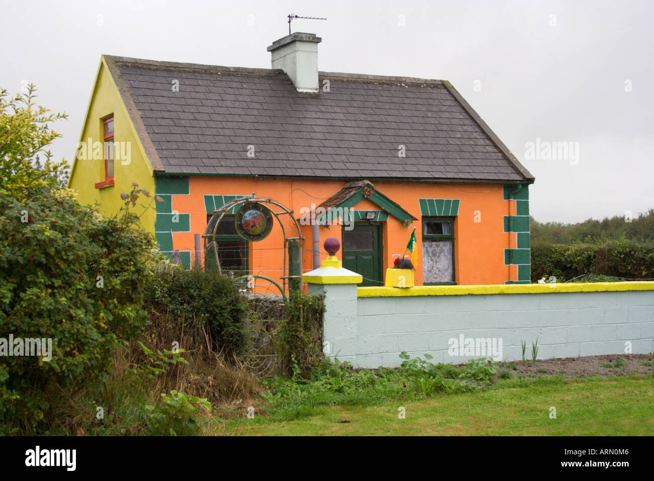Un chalet / bungalow dans la République d'Irlande. Usage éditorial uniquement. Banque D'Images