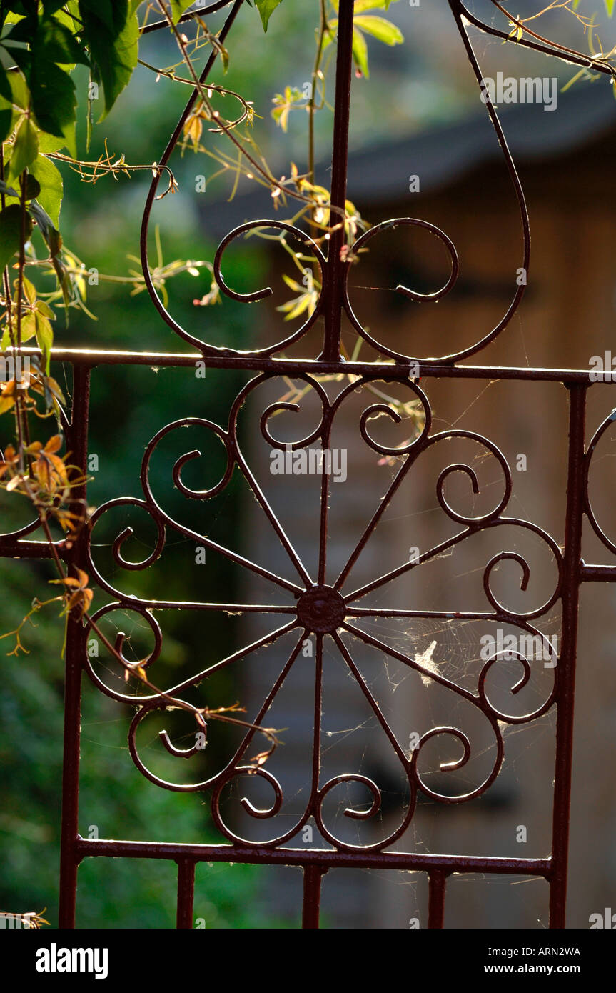La conception de la porte de fer Banque D'Images