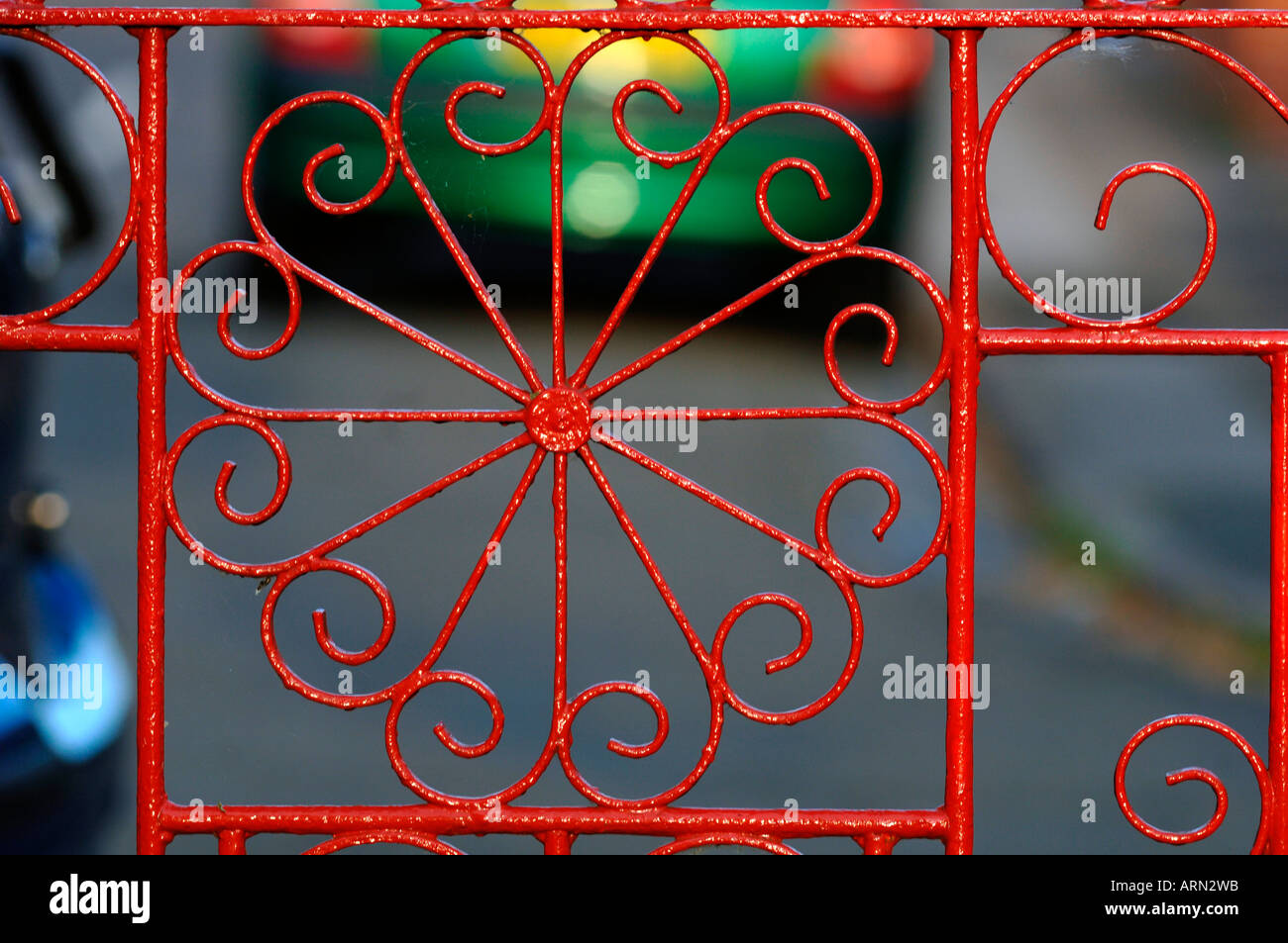 La conception de la porte de fer Banque D'Images