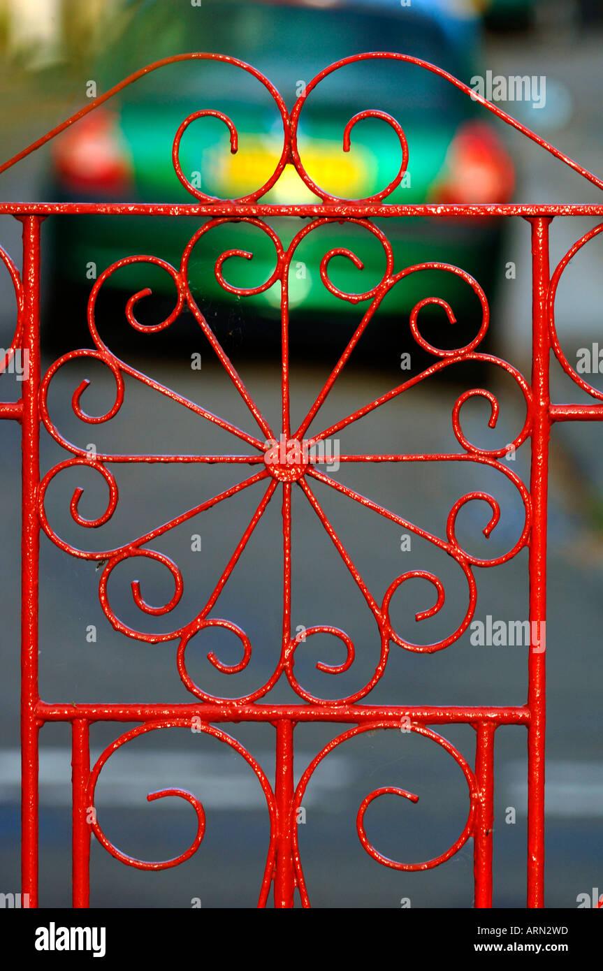 La conception de la porte de fer Banque D'Images