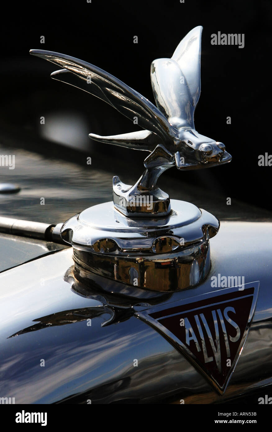 Alvis radiateur de voiture ornement classique Banque D'Images