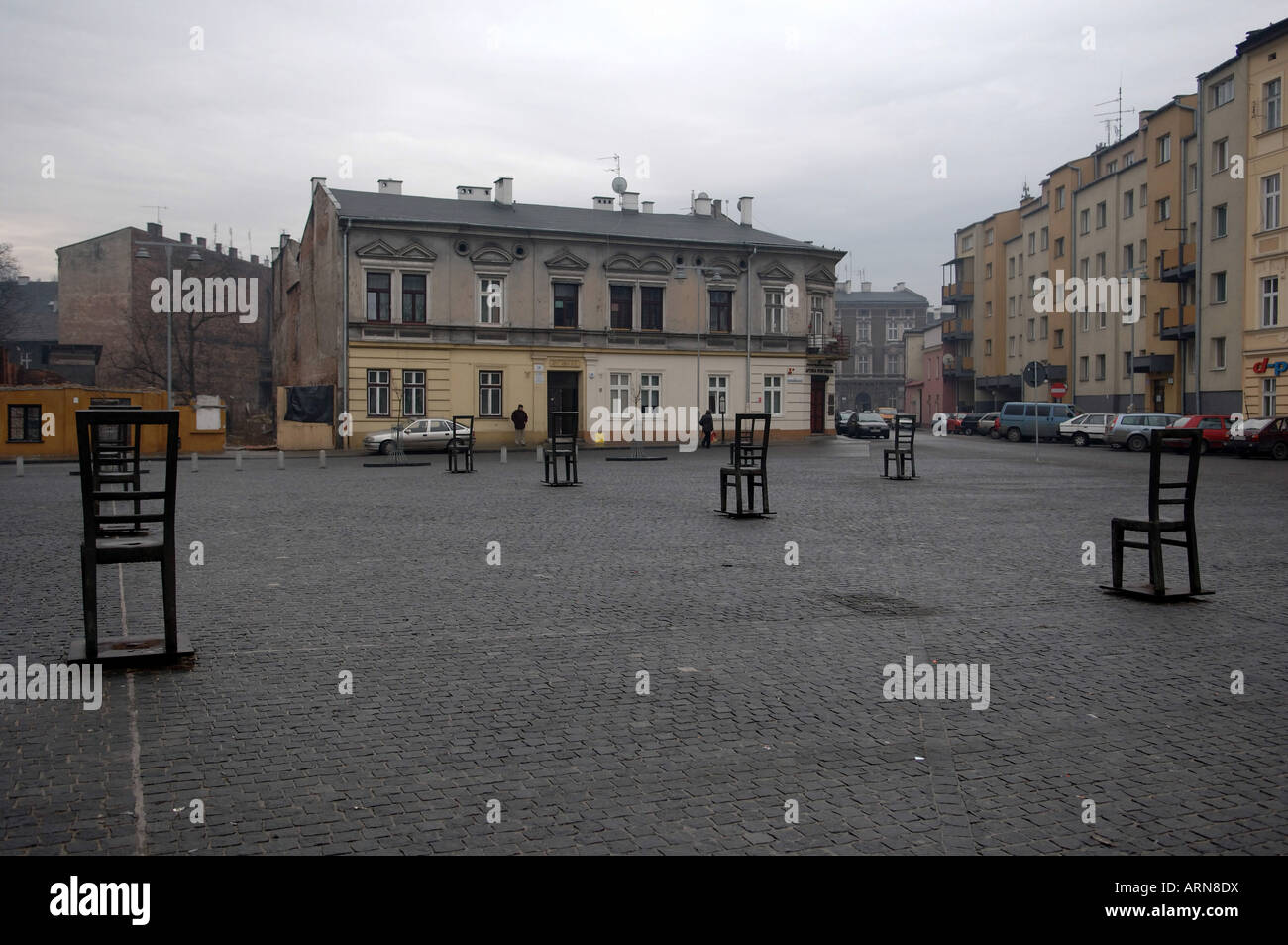 Bohaterow Getta - zone Podgorze Krakow Pologne Banque D'Images