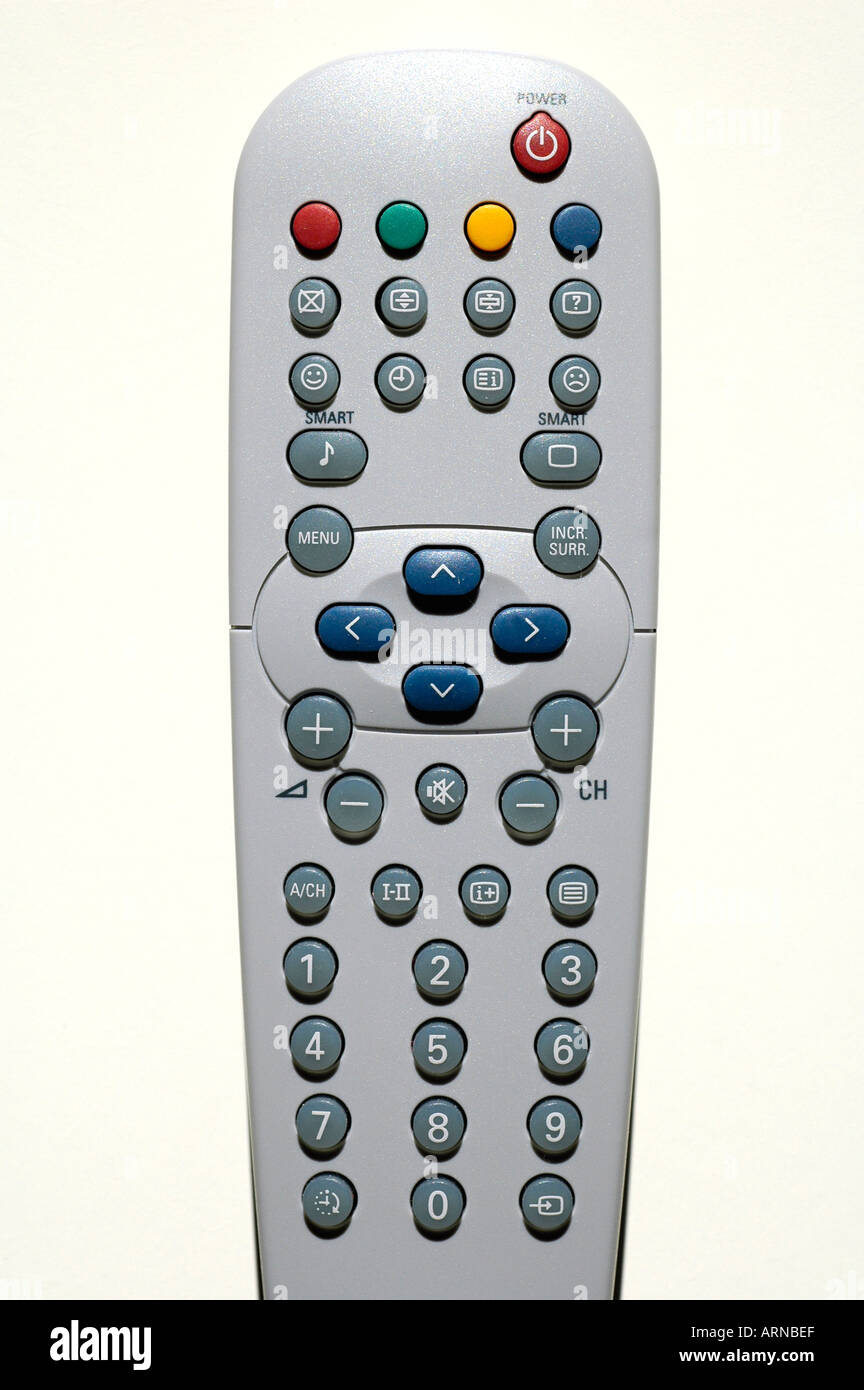 Dispositif de commande à distance de la télévision Banque D'Images