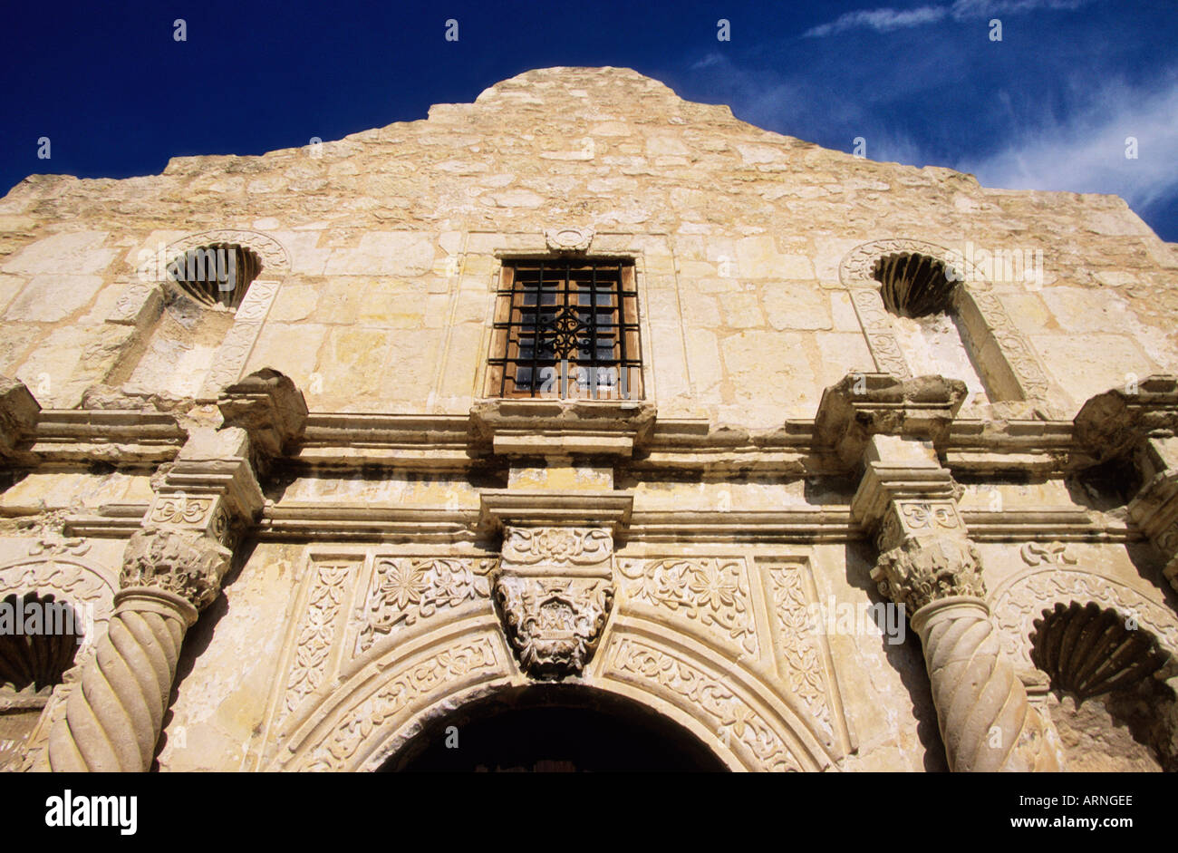 USA Texas San Antonio TX Fort Alamo Le Monument du tourisme Banque D'Images