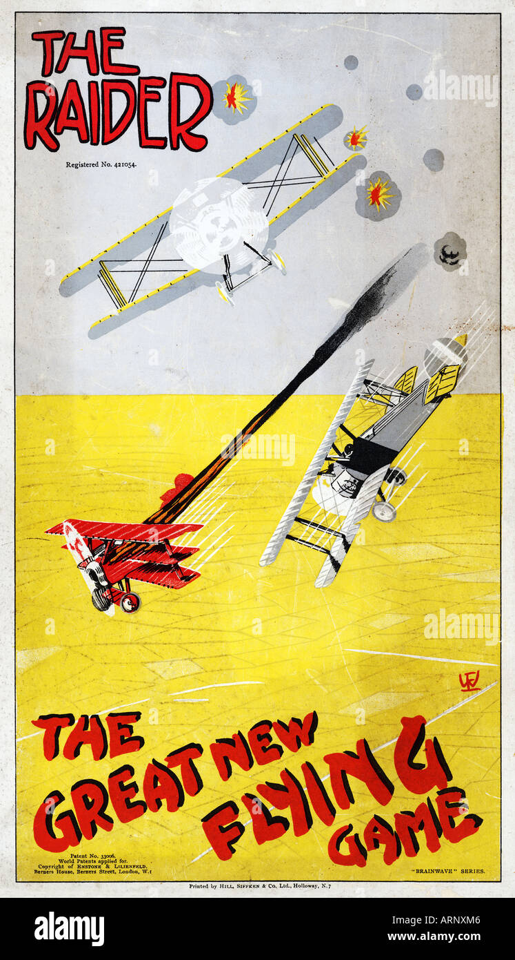 Raider volant Jeu aire de jeu basé sur la Grande Guerre batailles aériennes Banque D'Images