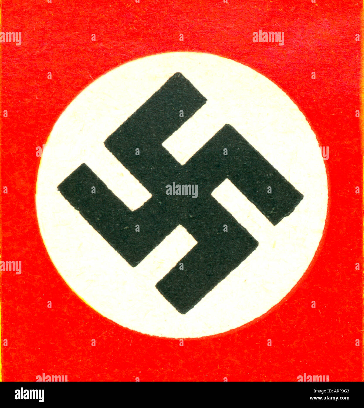 Le symbole de la croix gammée du parti nazi en Allemagne Banque D'Images