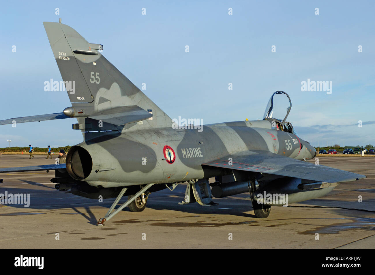Super Etendard français d'avions de combat à réaction militaire Banque D'Images