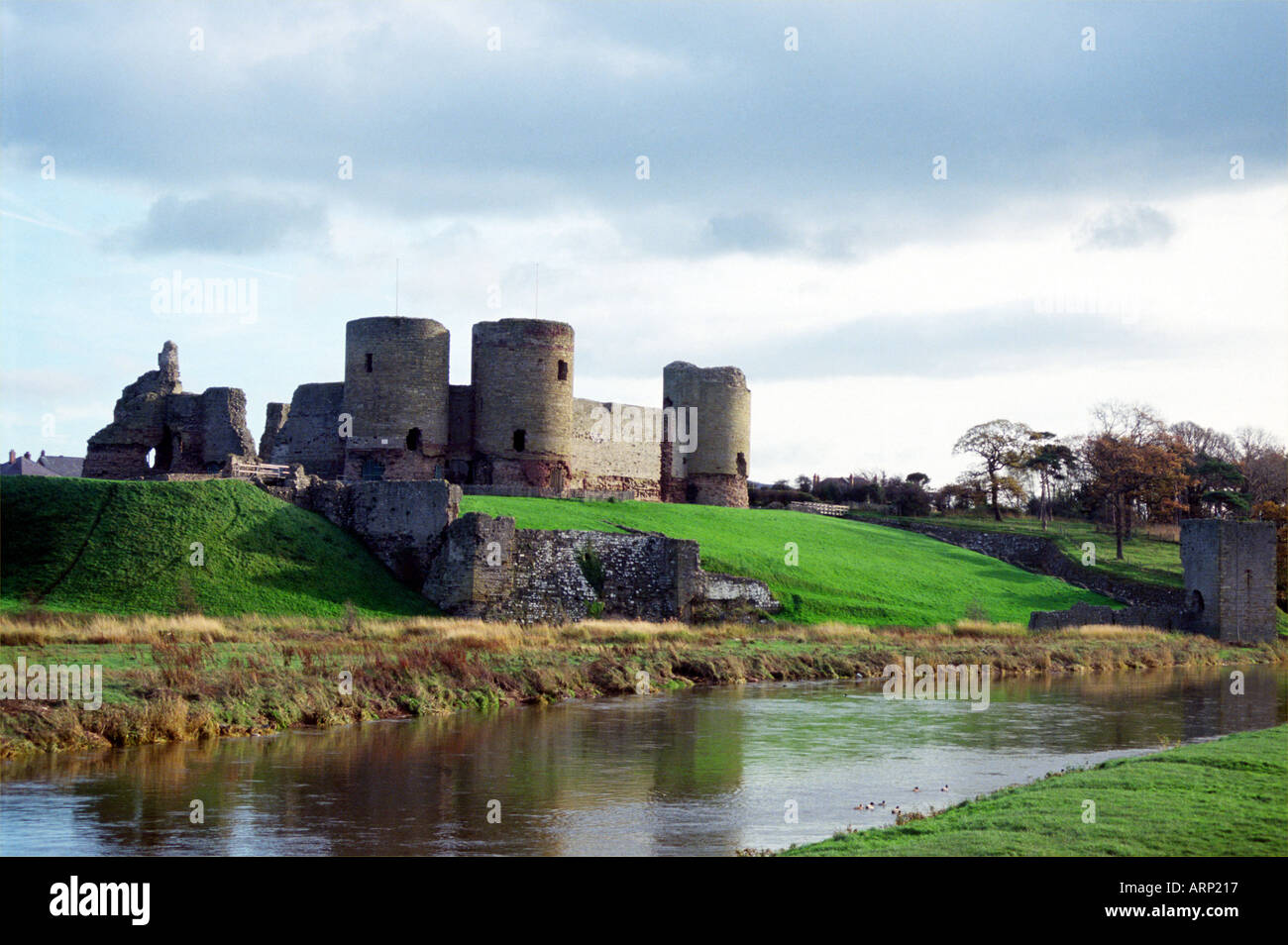 Le Château de Rhuddlan River Clwyd le Nord du Pays de Galles Royaume-Uni Banque D'Images