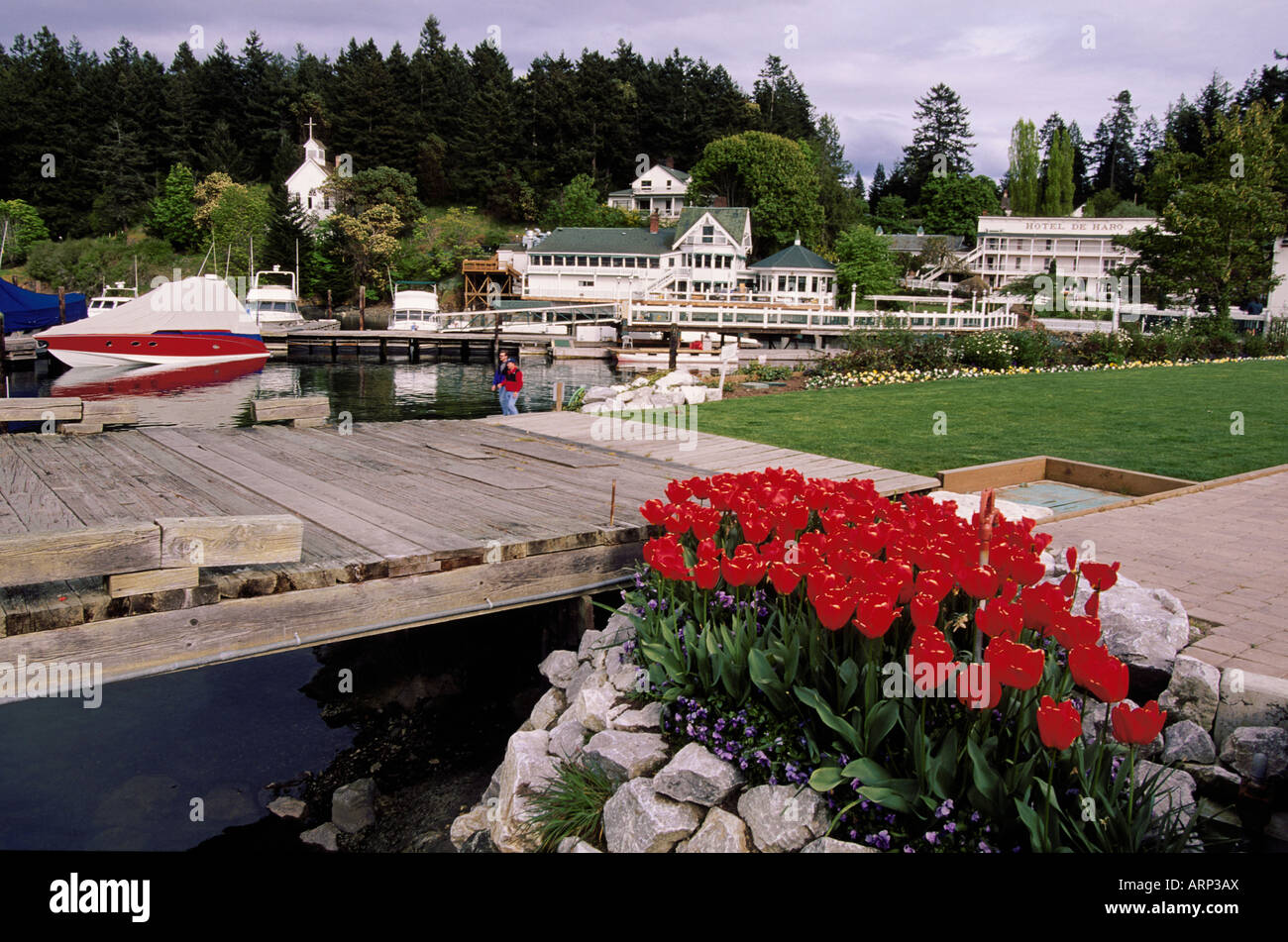 USA, l'État de Washington, l'île San Juan, Roche Harbor Resort Banque D'Images