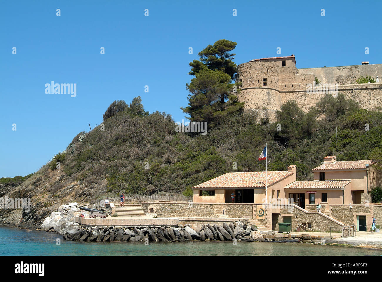 L'île de Port Cros en Méditerranée Banque D'Images