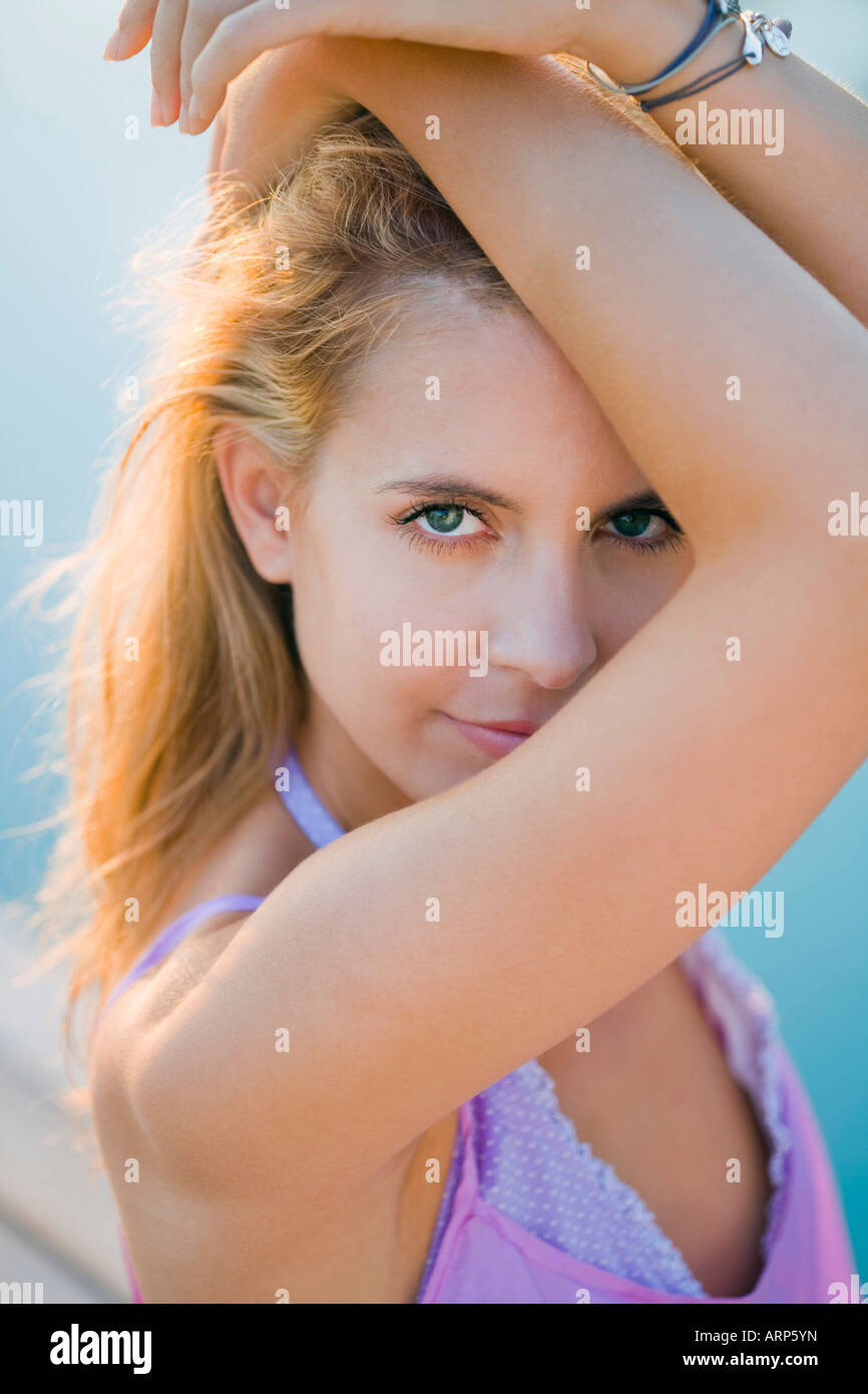 Portrait of a young woman Banque D'Images