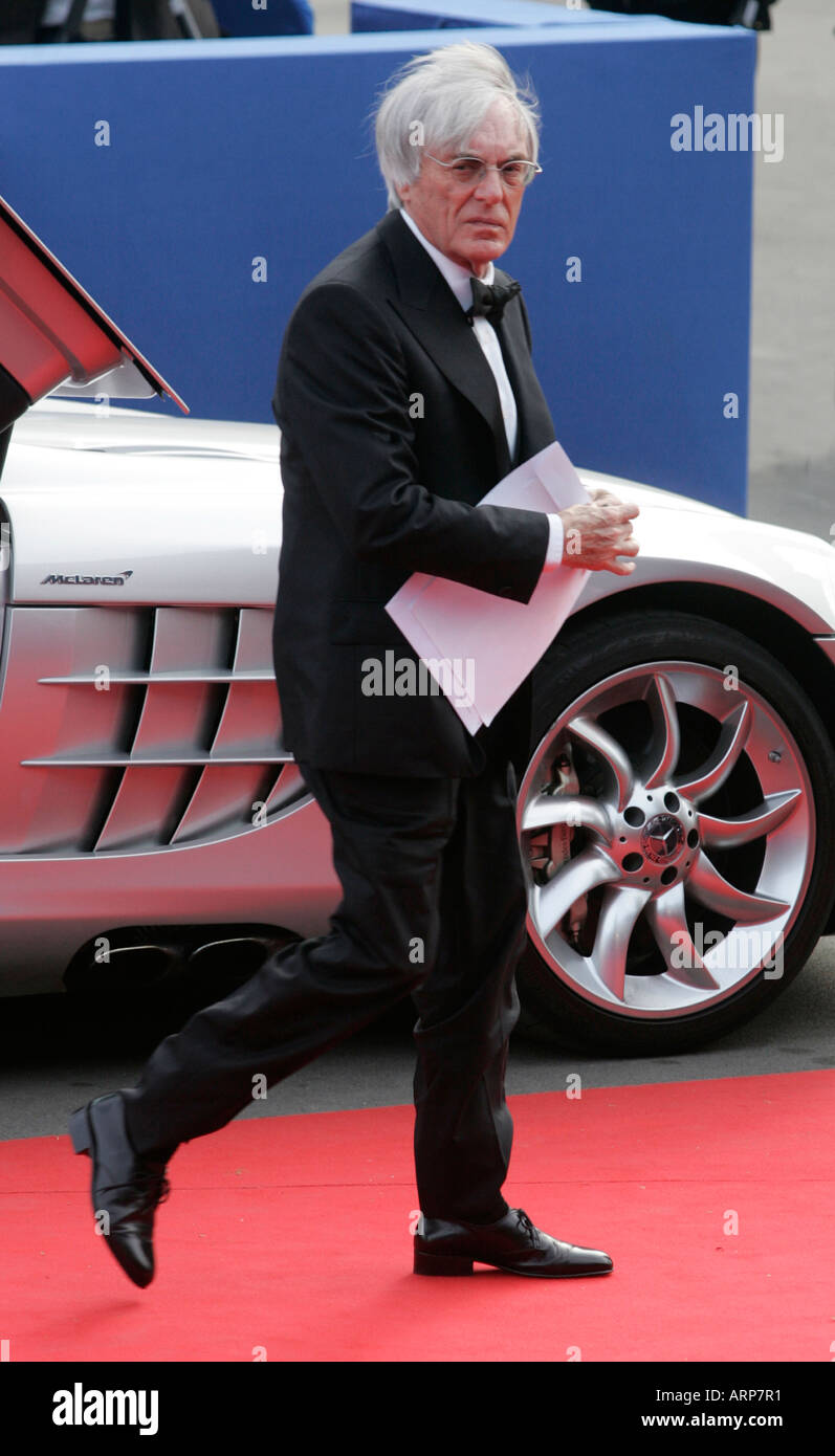 Bernie Ecclestone le président de Formula One Management et d'administration de la Laureus Awards en 2006 à Barcelone Banque D'Images