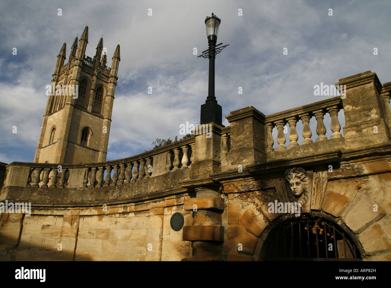 Pont-de-la-Madeleine et de Magdalen College Oxford Banque D'Images