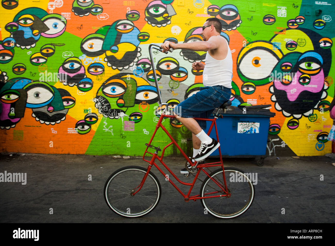 Location équitation et fresque Venice Beach California United States of America Banque D'Images