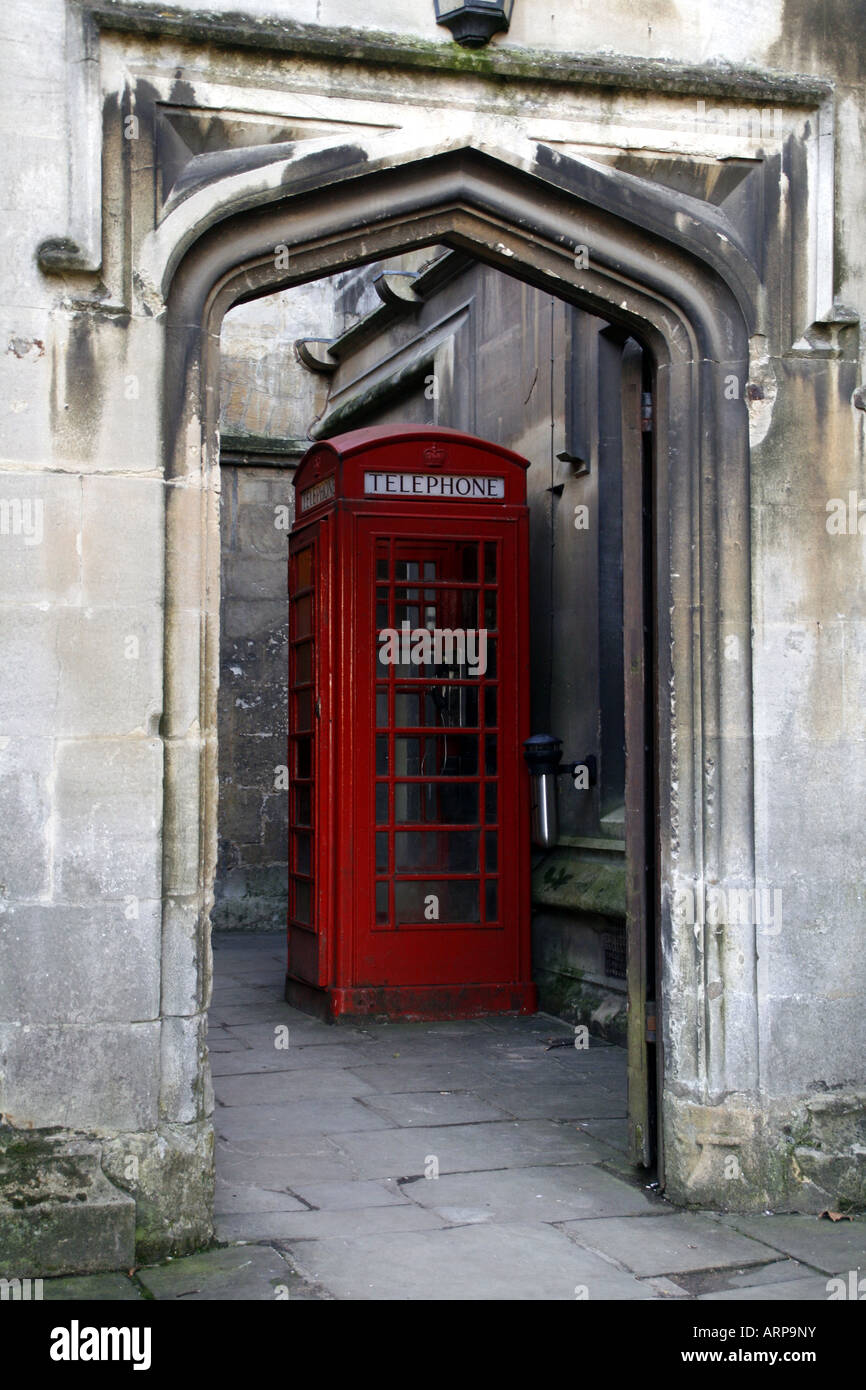 Téléphone médiévale Magdalen College, Oxford Banque D'Images
