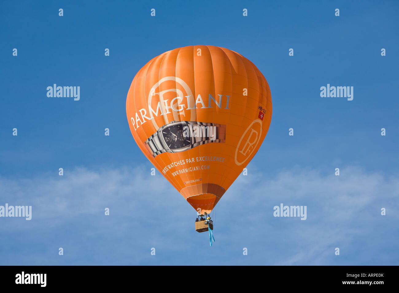 Festival de montgolfières à Château d oex Banque D'Images
