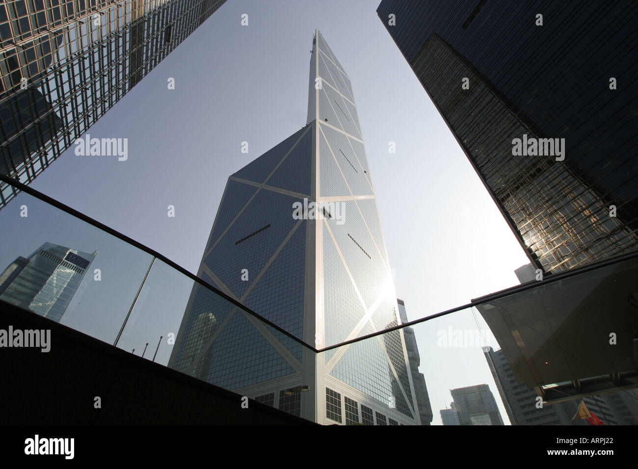 La tour de la Banque de Chine centrale dans le centre-ville quartier financier de Hong Kong Banque D'Images