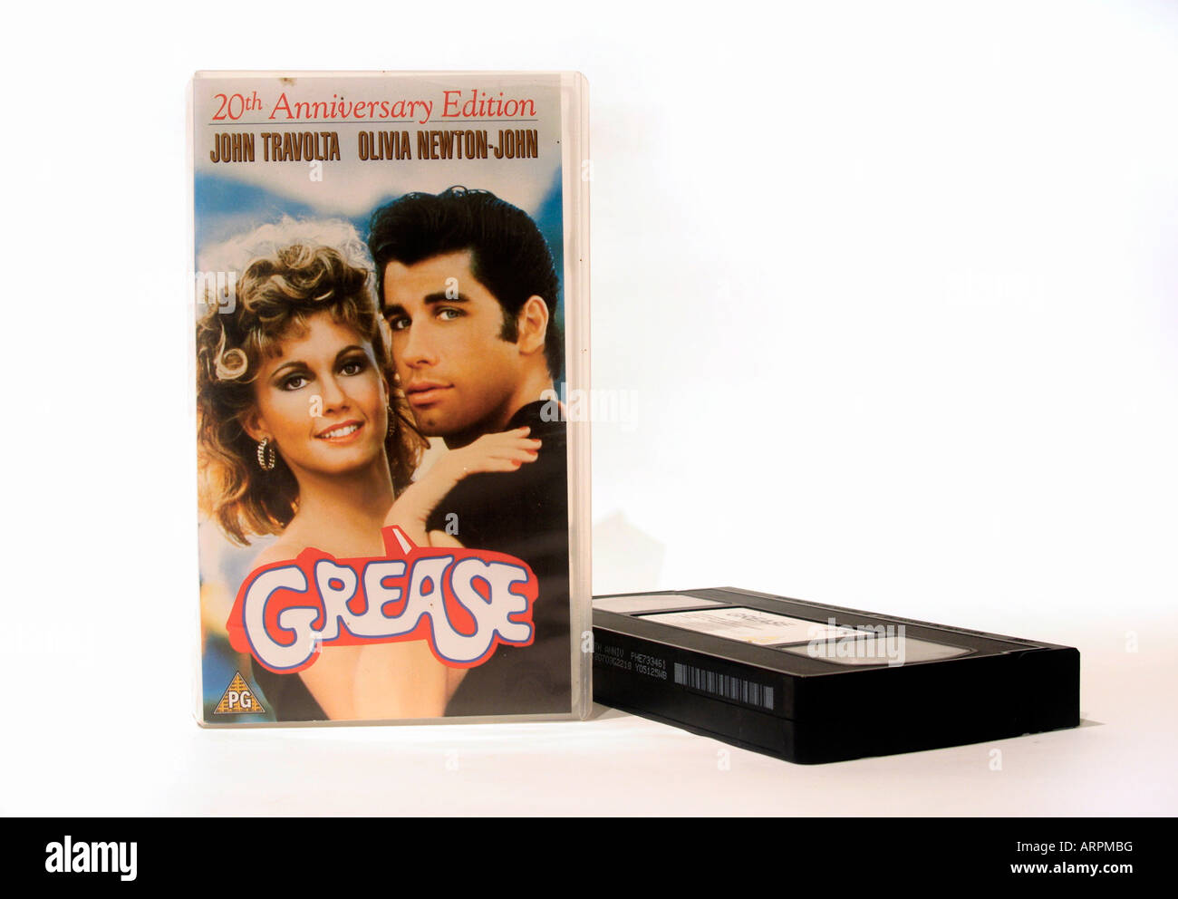 Vidéo VHS, de graisse (1978) Réalisé par Randal Kleiser. Avec John Travolta, Olivia Newton-John, Stockard Channing Banque D'Images