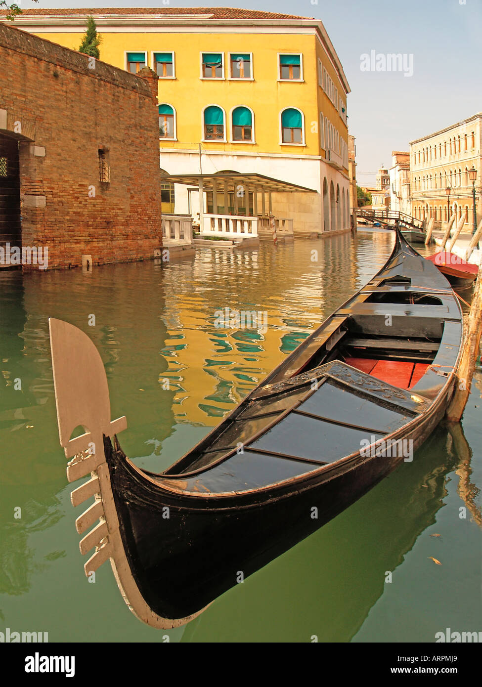 Gondola sur le Rio de St Basilio Banque D'Images