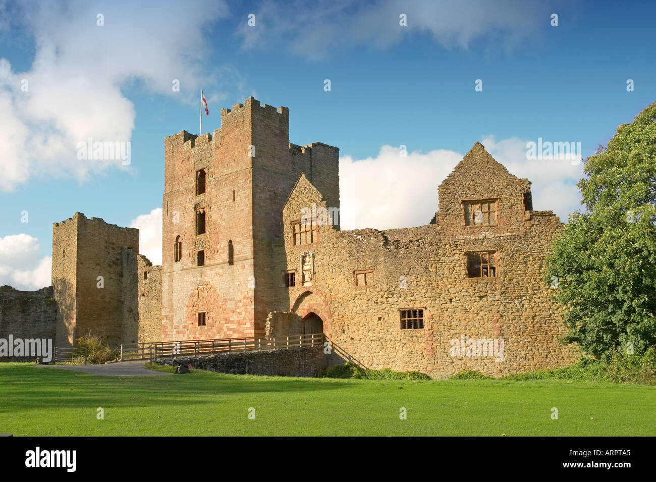 Ludlow Castle Shropshire Motif Banque D'Images
