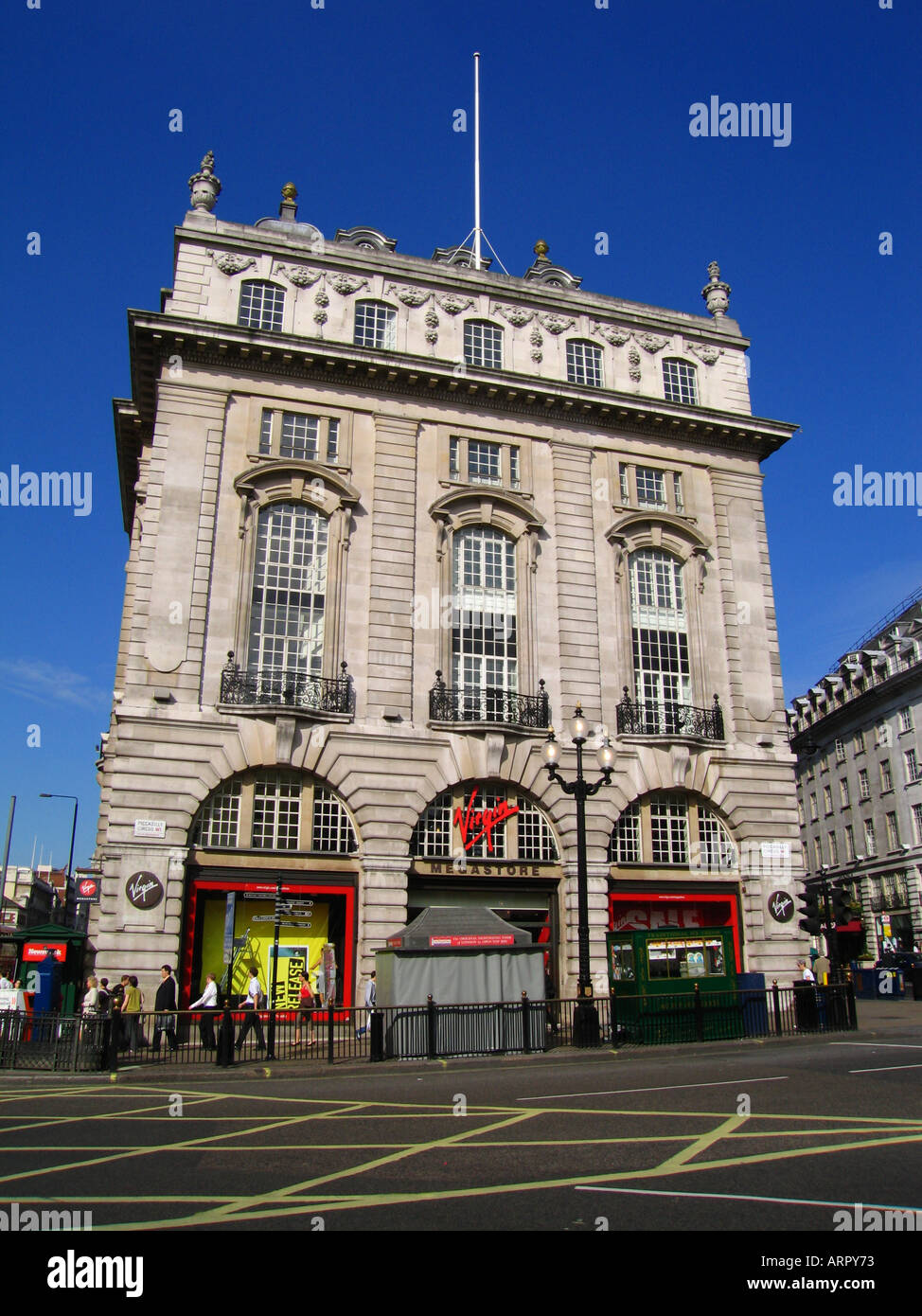 Virgin Megastore Piccadilly Circus City of westminster Londres Centre Londres Angleterre Grande-bretagne Royaume-Uni Europe Banque D'Images
