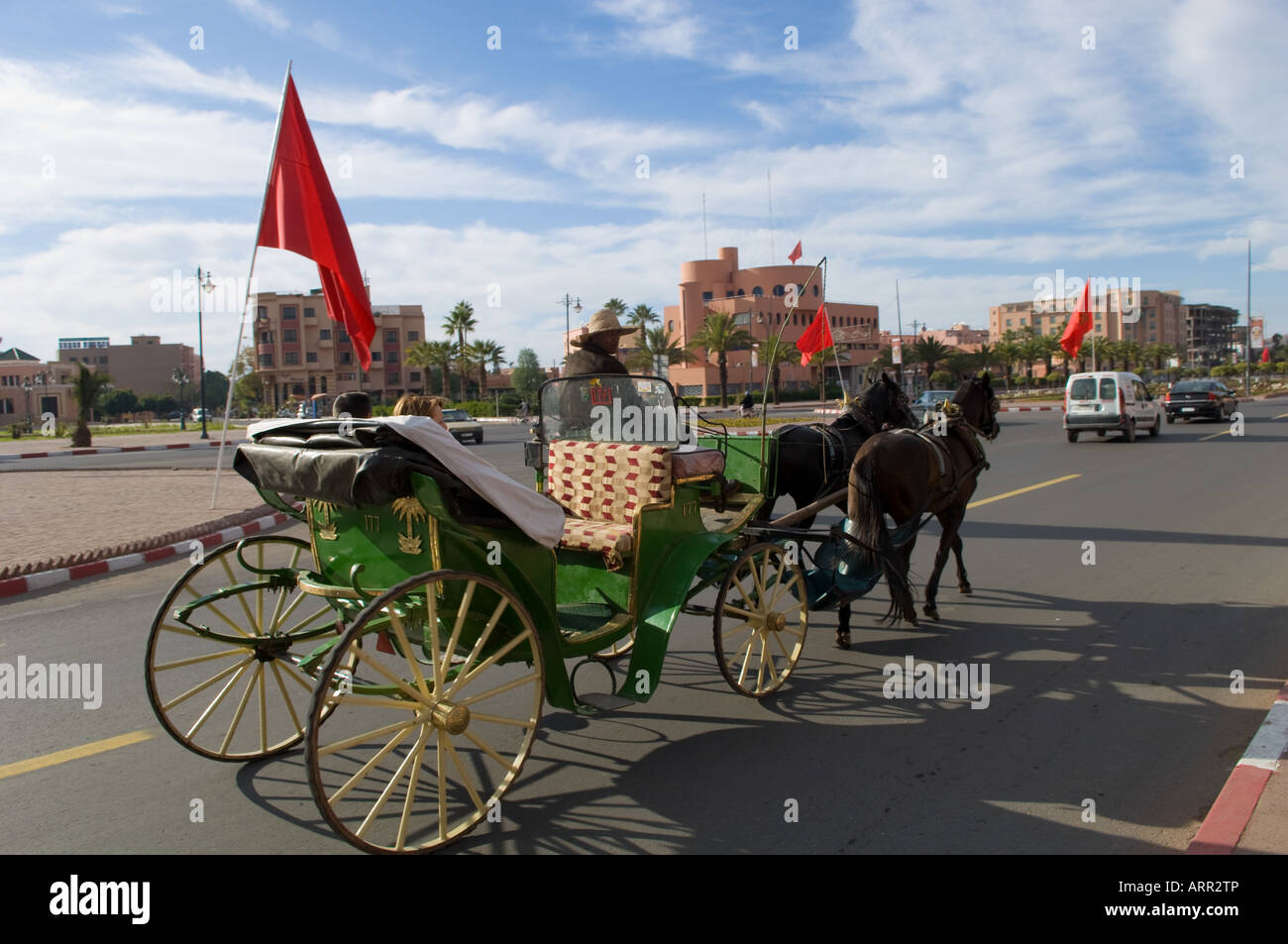 La nouvelle ville de Marrakech Banque D'Images