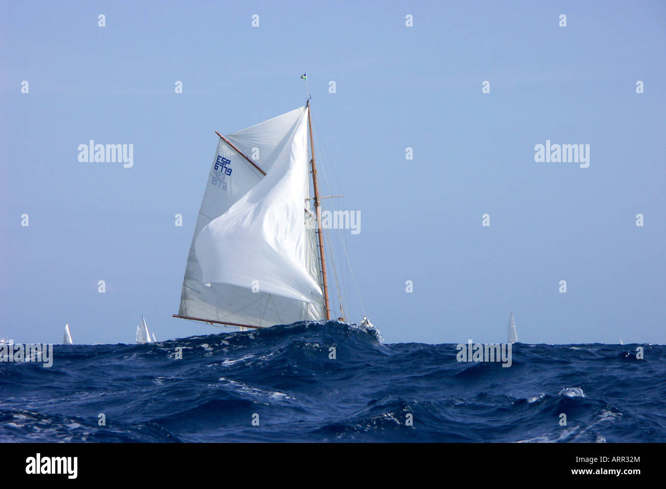 Yacht classique Eva Banque D'Images