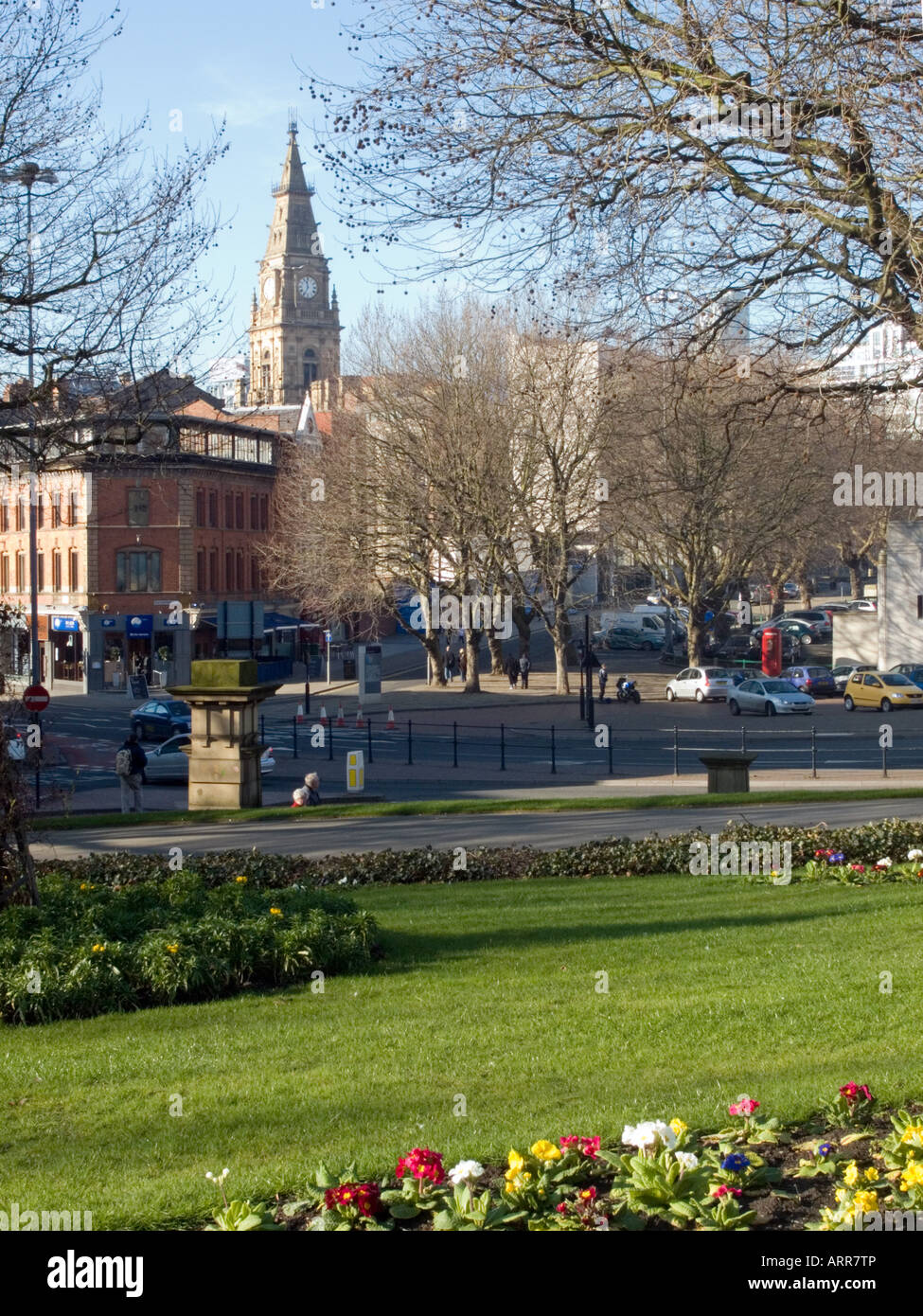 Vue de Liverpool du St John's Gardens Banque D'Images