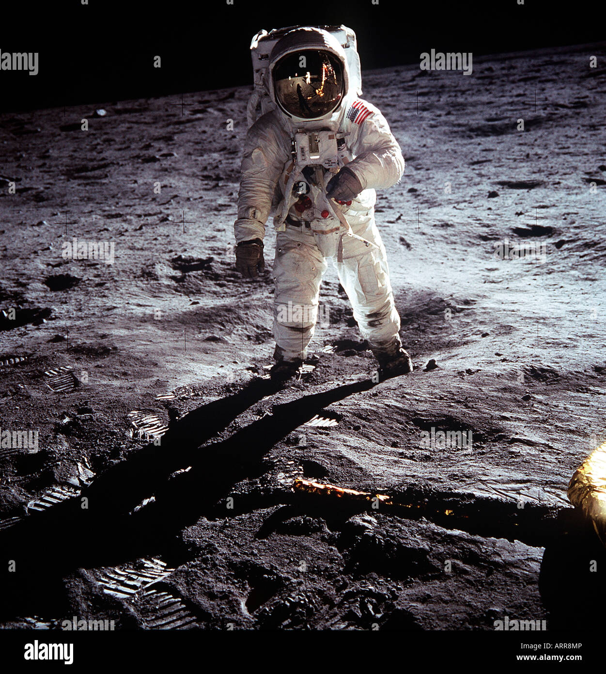 L'astronaute américain Neil Armstrong, de l'alunissage d'Apollo 11 de la NASA Banque D'Images