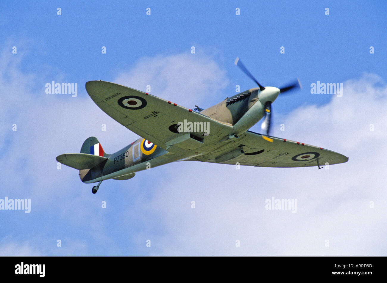 Le Supermarine Spitfire Mk IIa fighter aircraft Banque D'Images