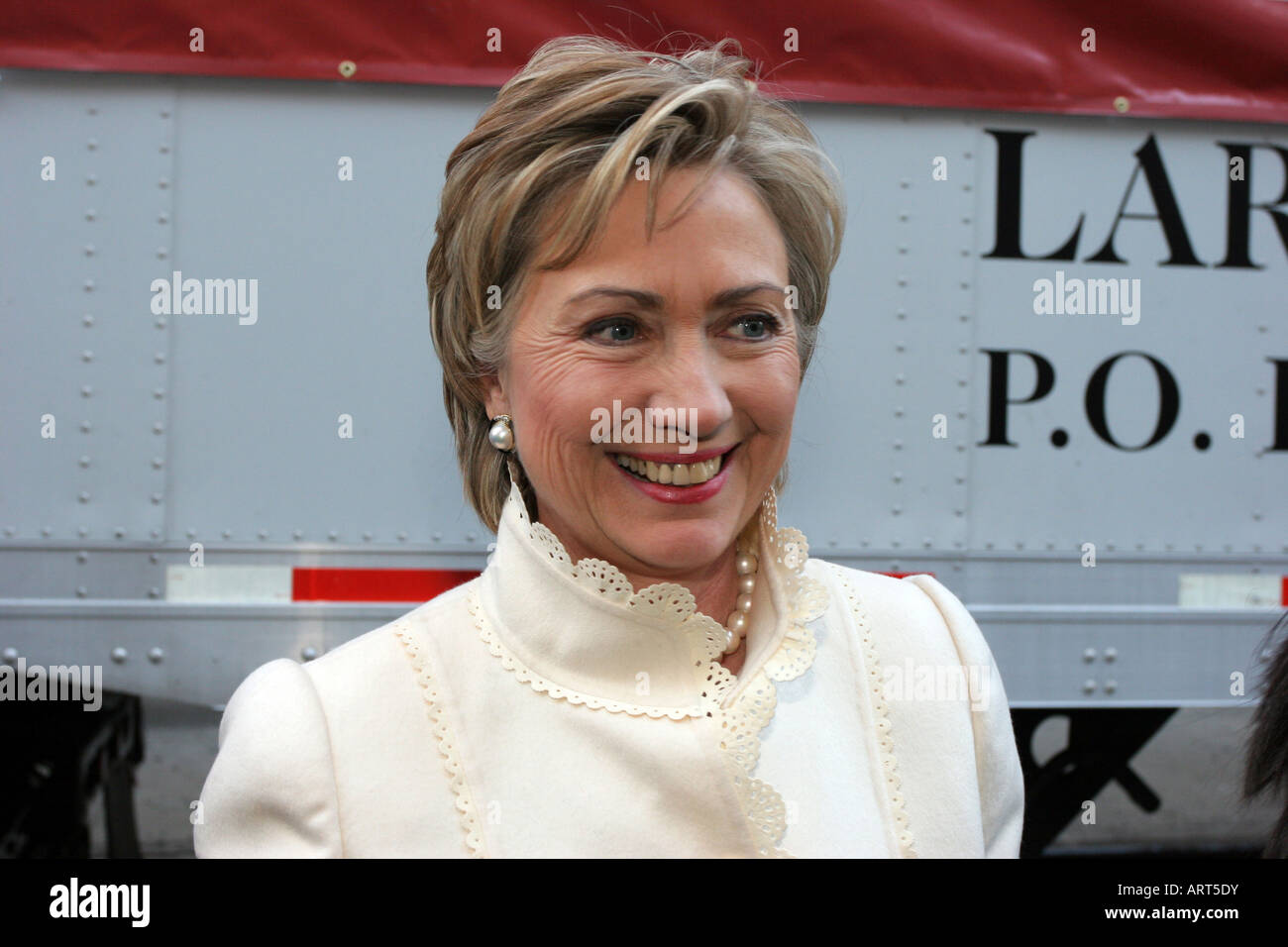 Le sénateur Hillary Clinton, lors d'un événement pour nourrir les enfants à Harlem, New York, en décembre 2006. photo Tom Zuback Banque D'Images