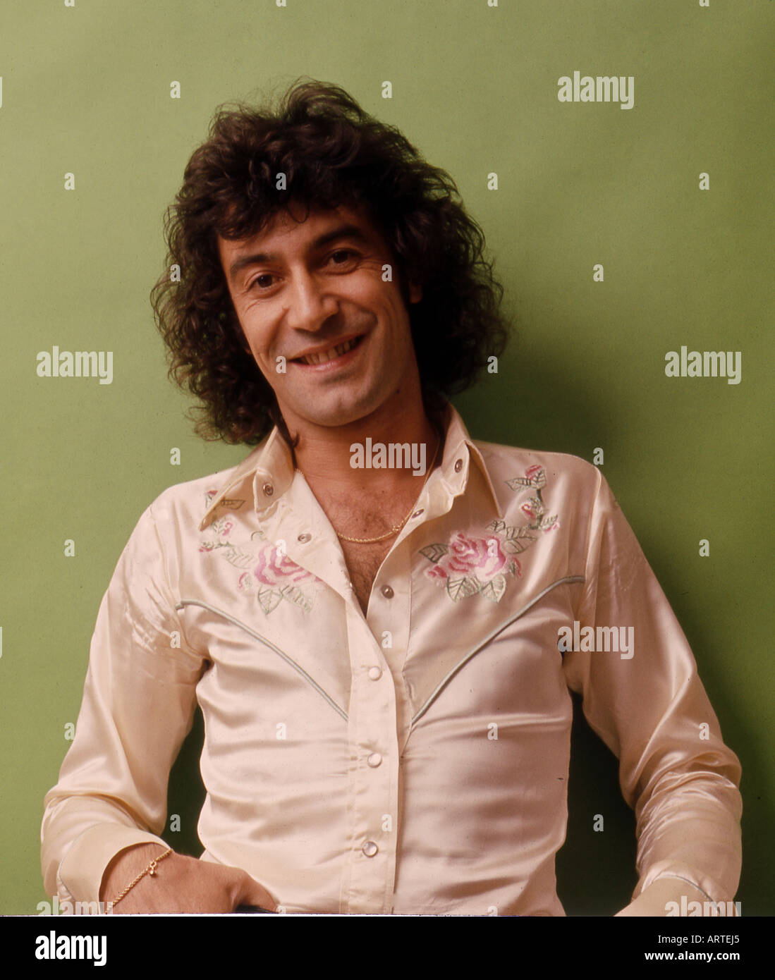 ALBERT HAMMOND Gibraltar singer en 1973, quand il avait un coup avec la chanson Free Electric Band Banque D'Images