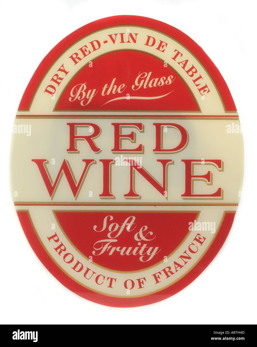 Vin rouge sec vin de table par le verre produit doux et fruité de France Angleterre Royaume-Uni Royaume-Uni GB Grande Bretagne Banque D'Images