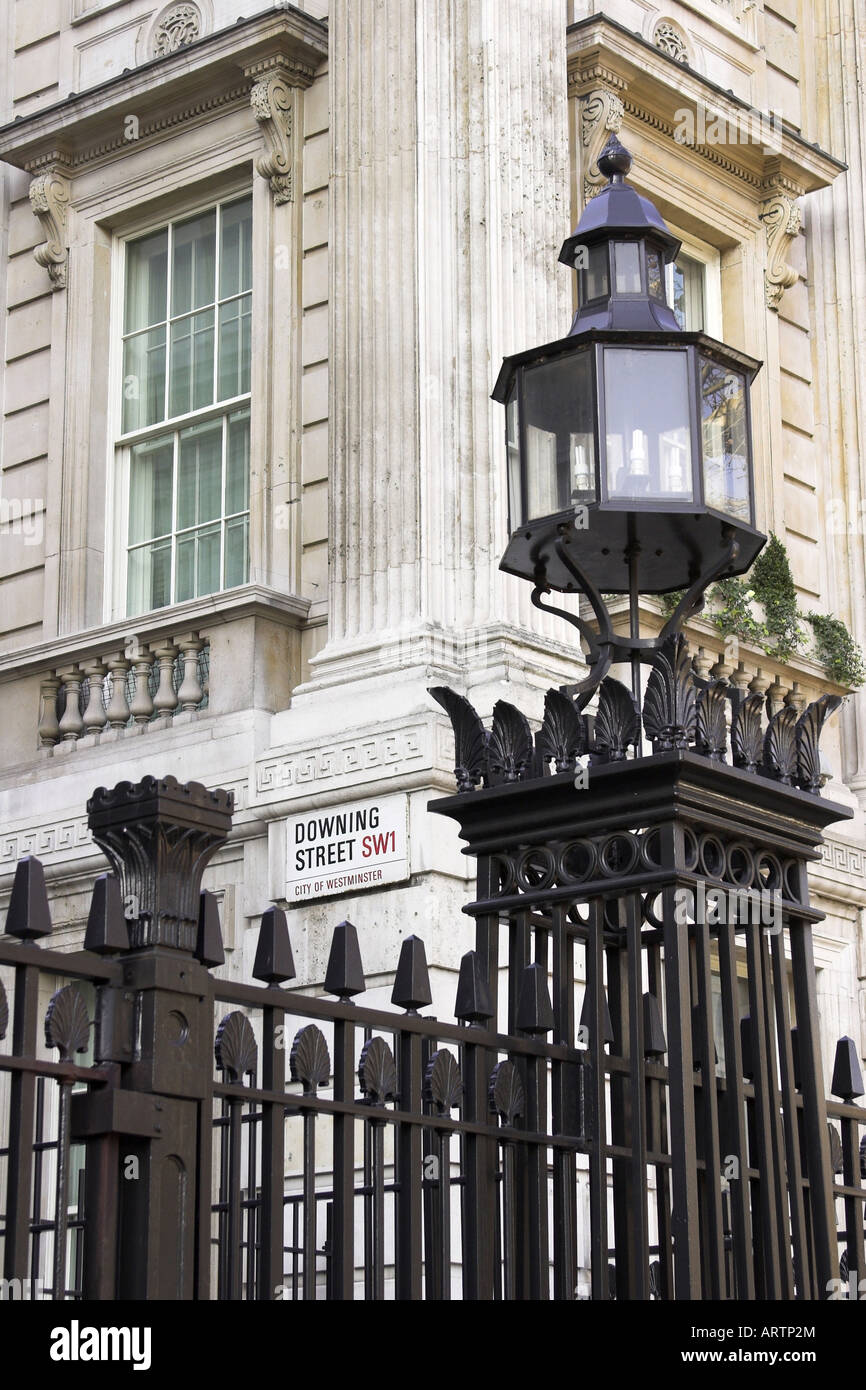 Downing Street, Westminster, Londres, Angleterre Banque D'Images