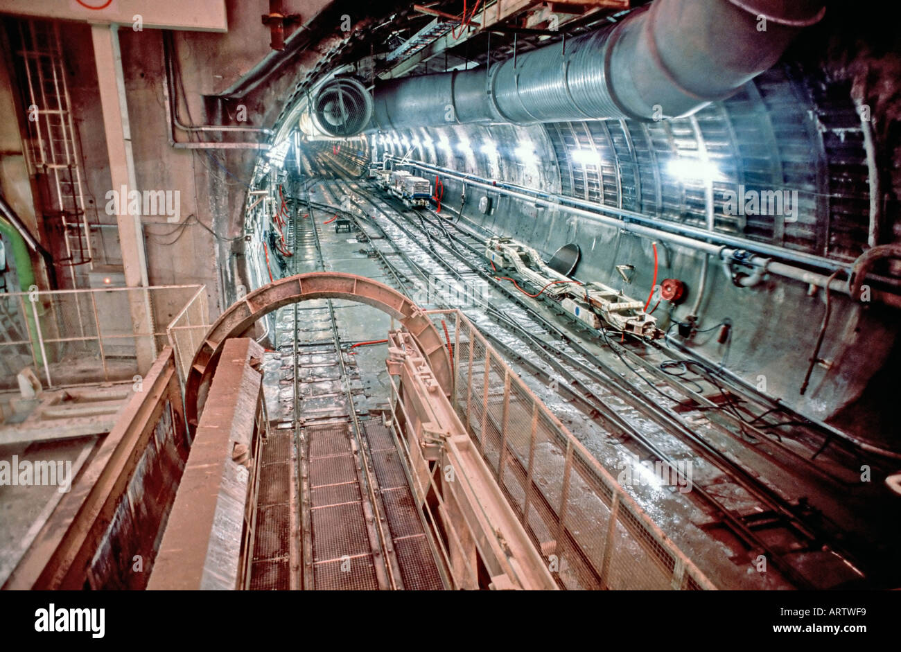 SANGATTE FRANCE, Eurotunnel Tunnel Construction Site, sous "manche" de