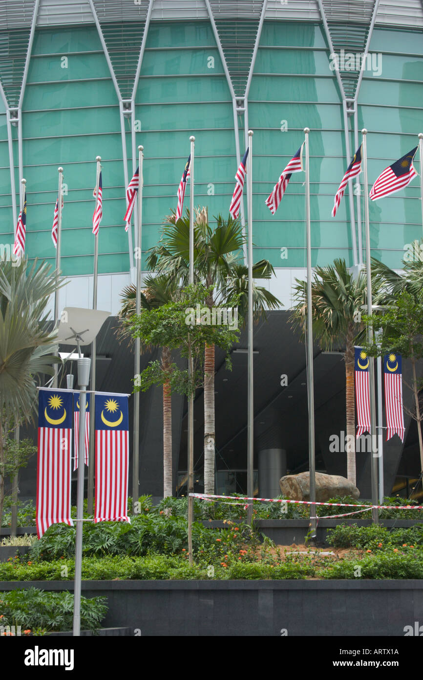 drapeaux malaisiens Banque D'Images