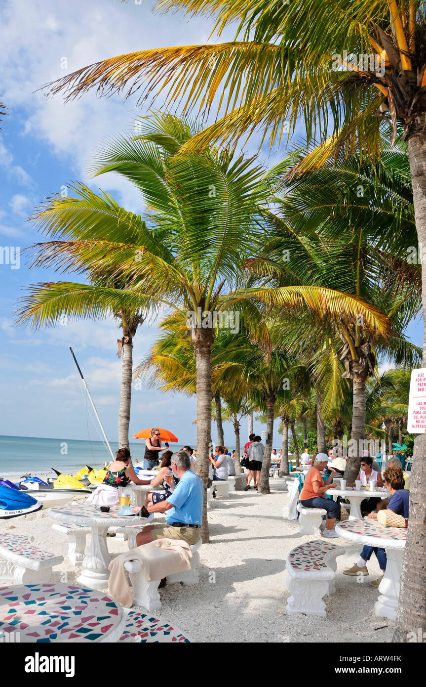 L'activité de plage et lieux à Bonita Springs Florida FL Banque D'Images